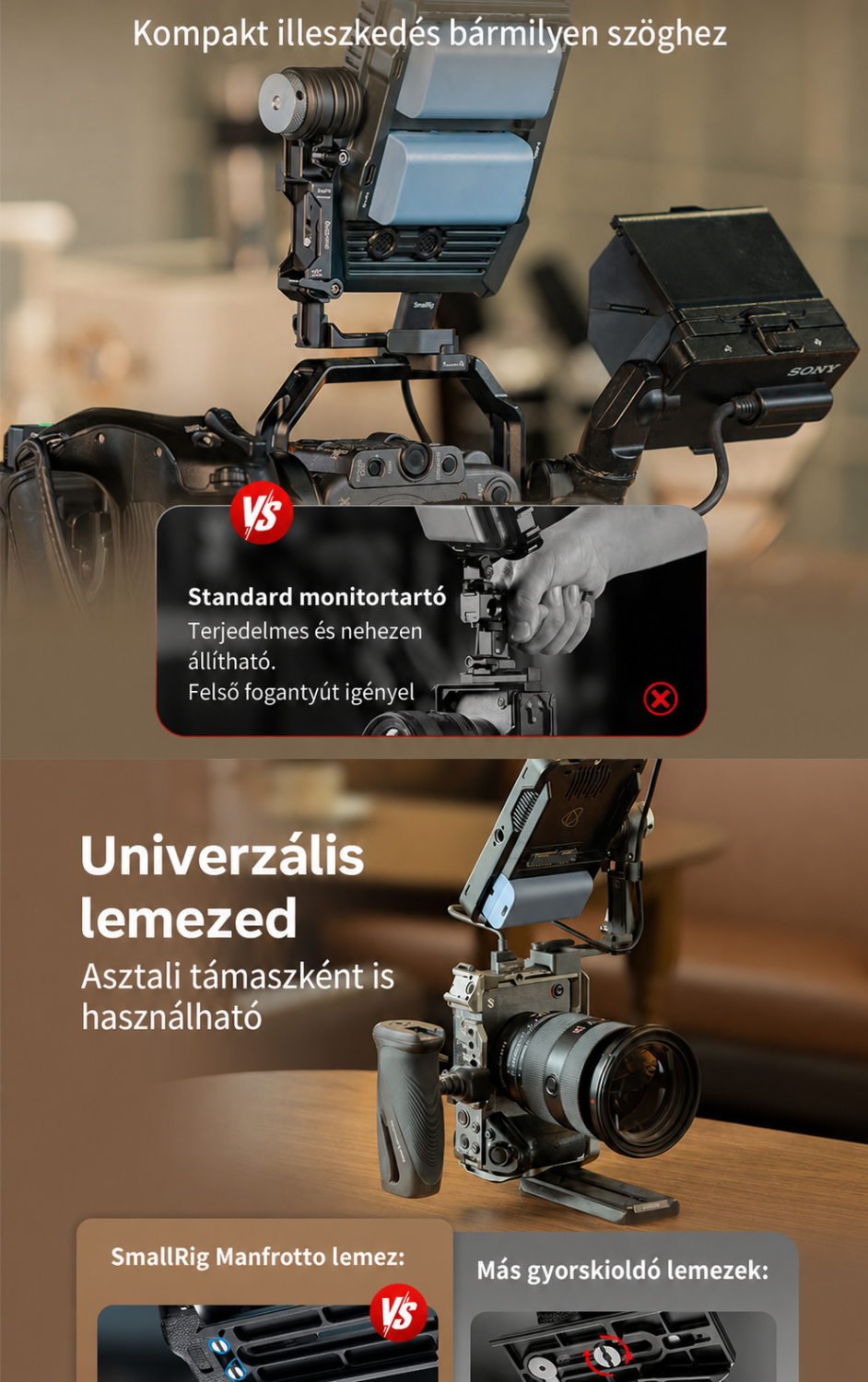 SmallRig Support Kit for Vertical Shooting 6316 – magyar infografika 3