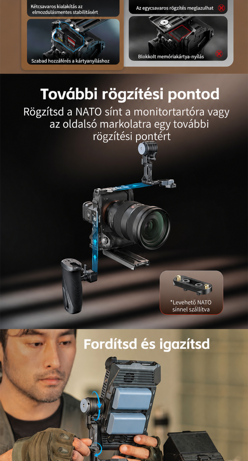SmallRig Support Kit for Vertical Shooting 6316 – magyar infografika 4