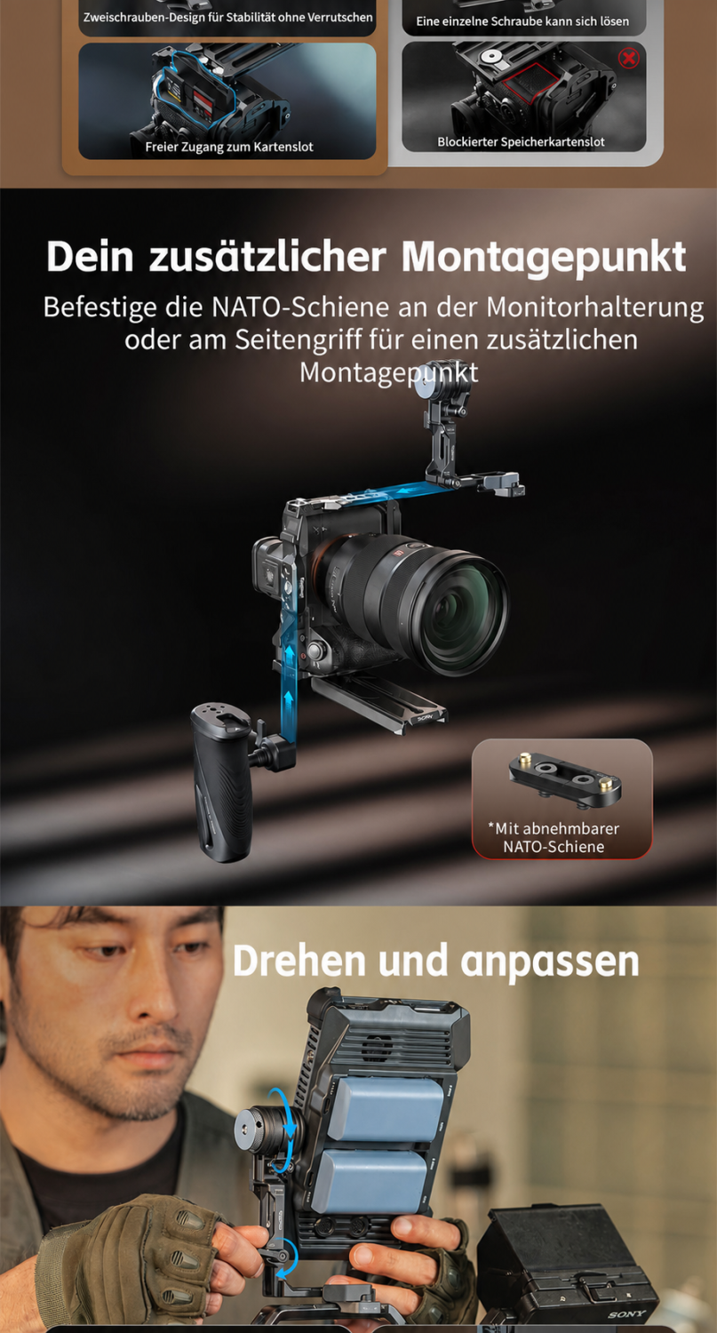 SmallRig Support Kit for Vertical Shooting 6316 – deutsche Infografik 4