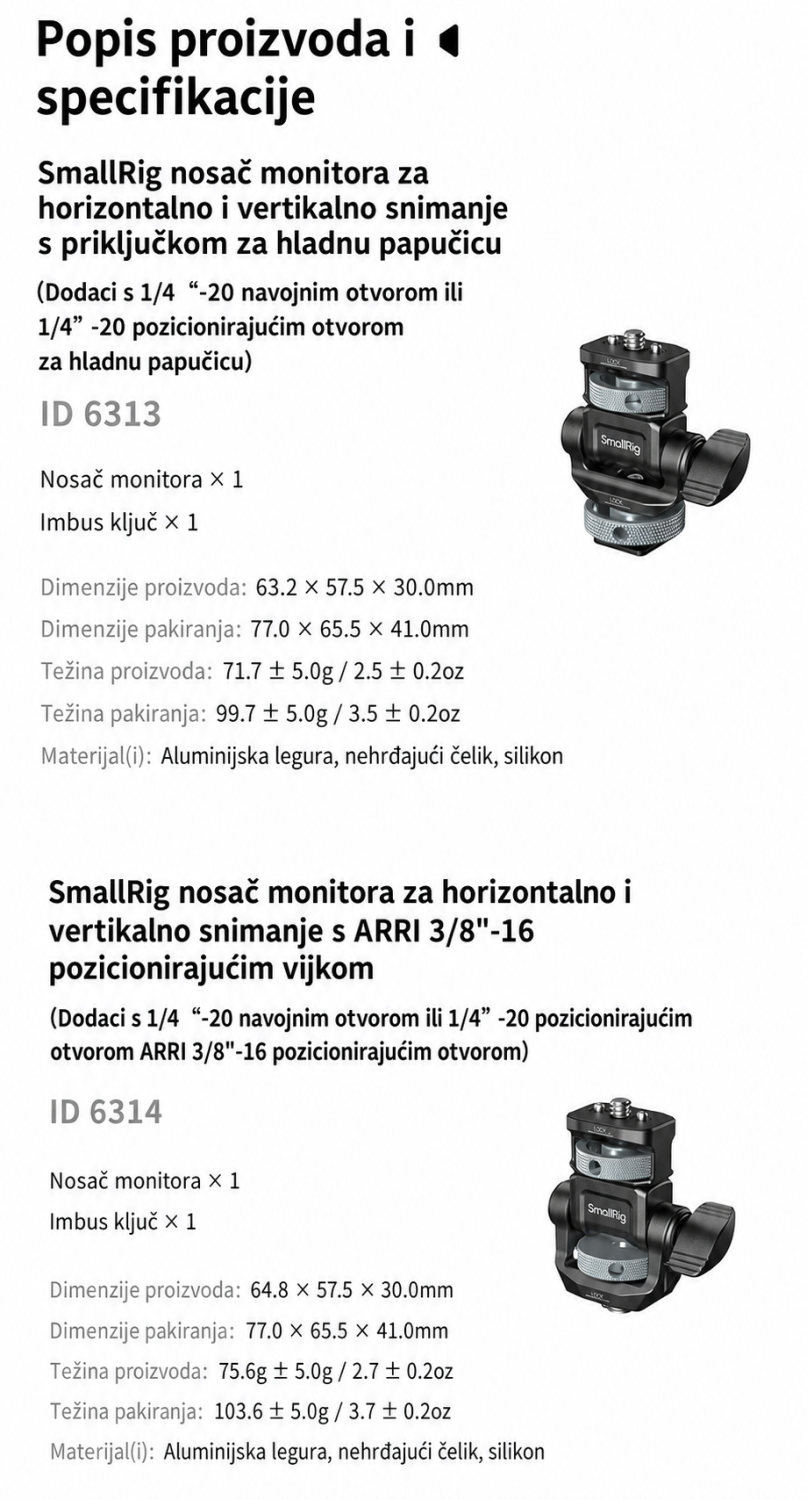 SmallRig Support Kit for Vertical Shooting 6316 – hrvatska infografika 9