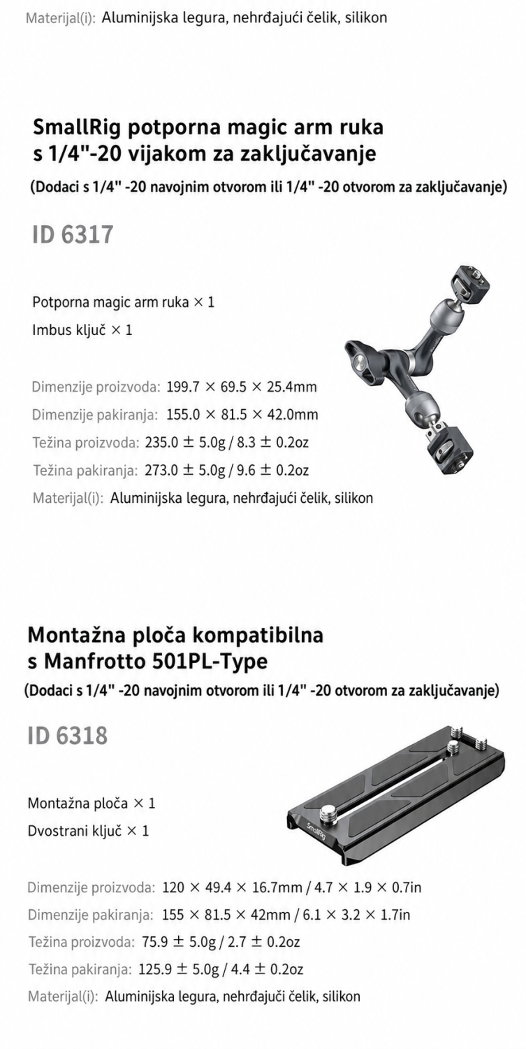SmallRig Support Kit for Vertical Shooting 6316 – hrvatska infografika 11