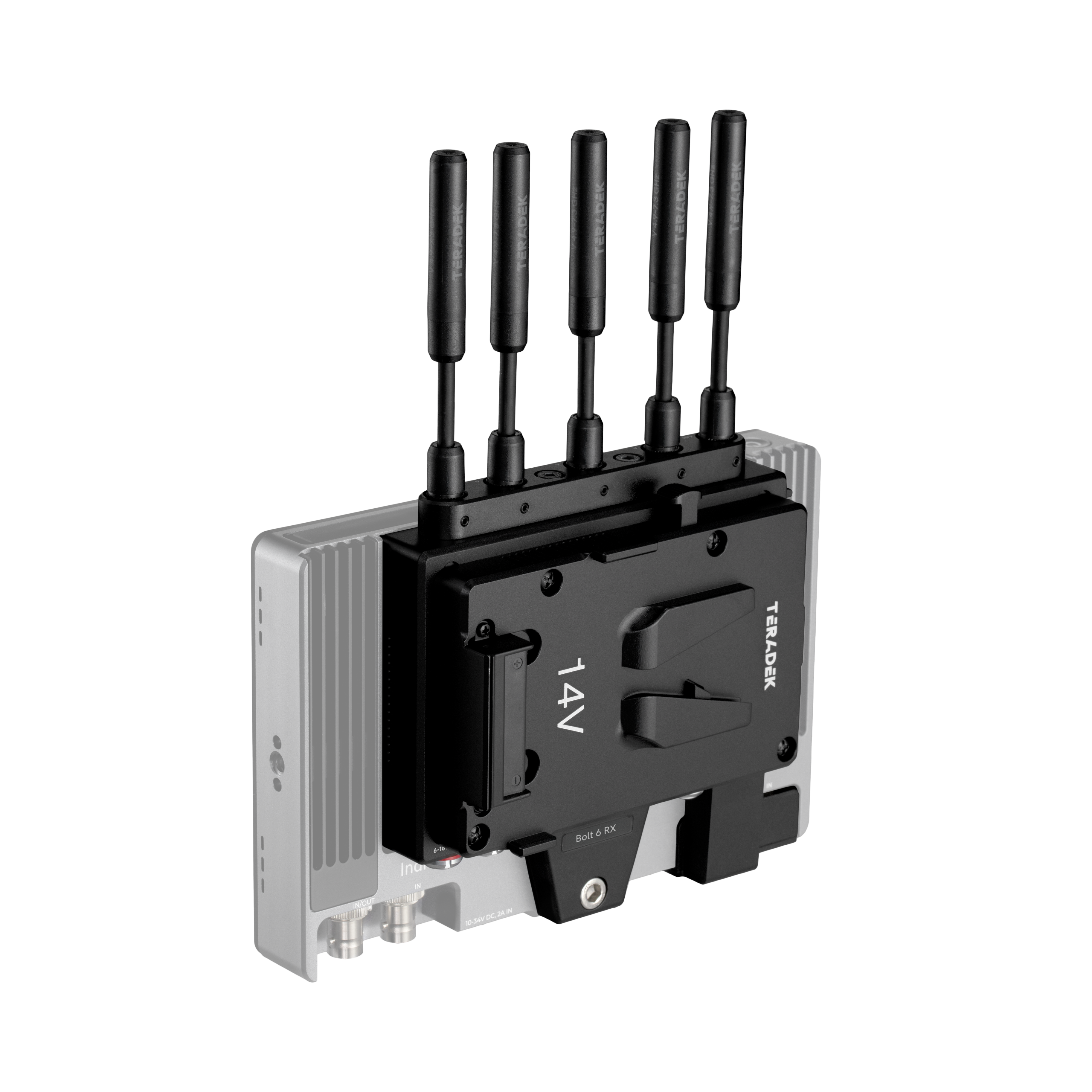 Teradek Bolt 6 Monitor Module 750 RX V-Mount external antennas 10-2199-V7
