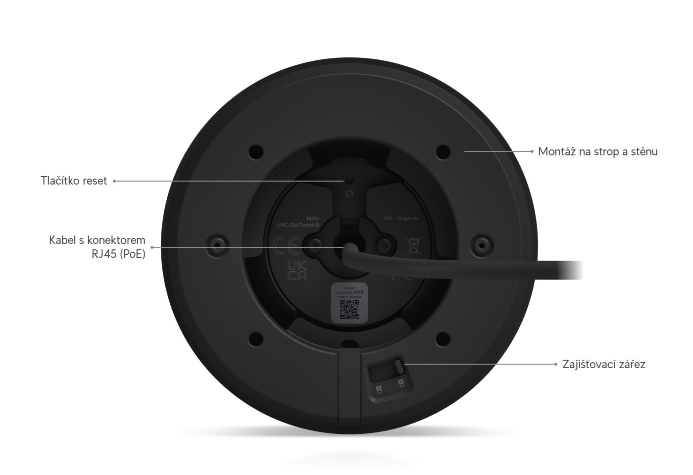 Ubiquiti UniFi Protect G6 Turret, černá