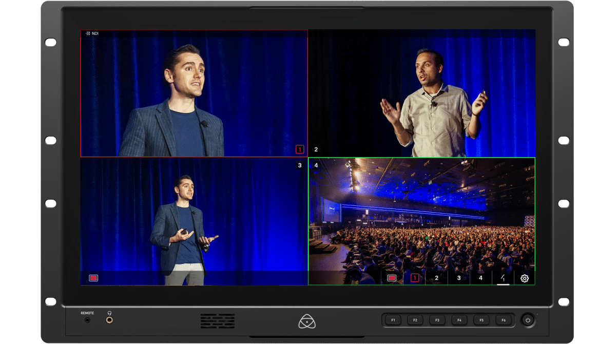 Atomos Shogun AV-19M NDI HX3 Quad View