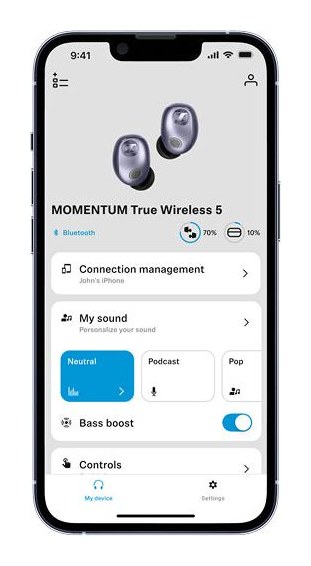 Sennheiser MOMENTUM True Wireless 5 Graphite – Zvuk podle vašeho sluchu