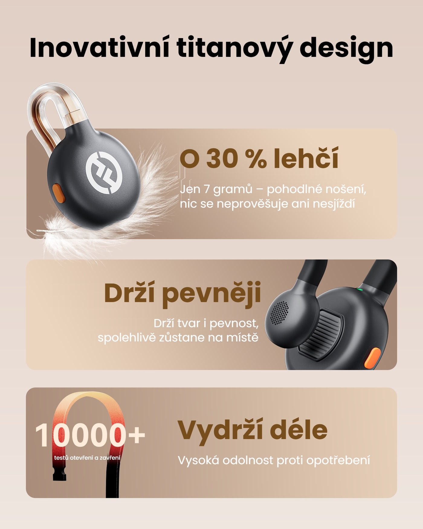 Hollyland LARK M2S vysílač (Space Gray) – Titanový design