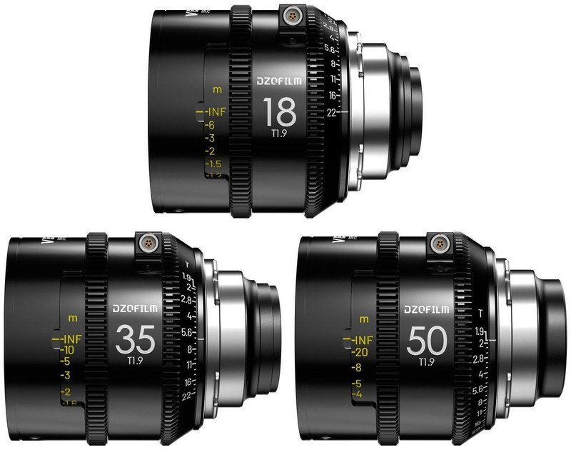 DZOFILM Vespid Prime2 – sada 18/35/50 mm PL, metrická