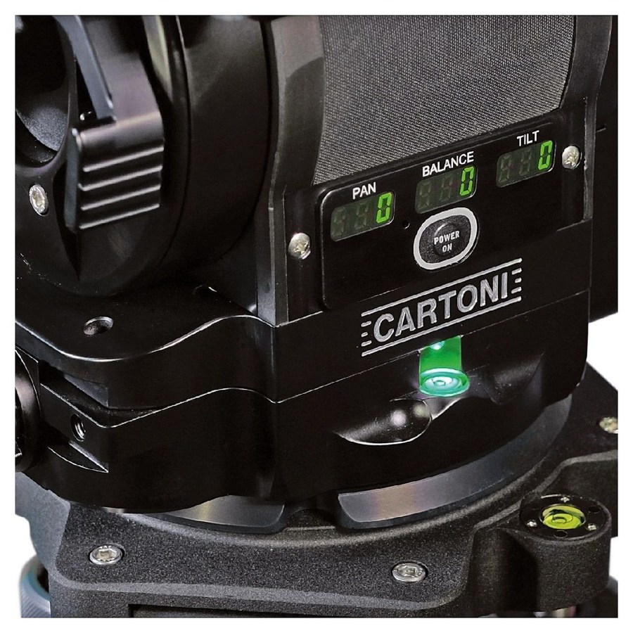 Cartoni Master 40 – Digitální ukazatele a vodováha