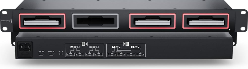 Blackmagic Design MultiDock 10G – Celokovové rackové provedení