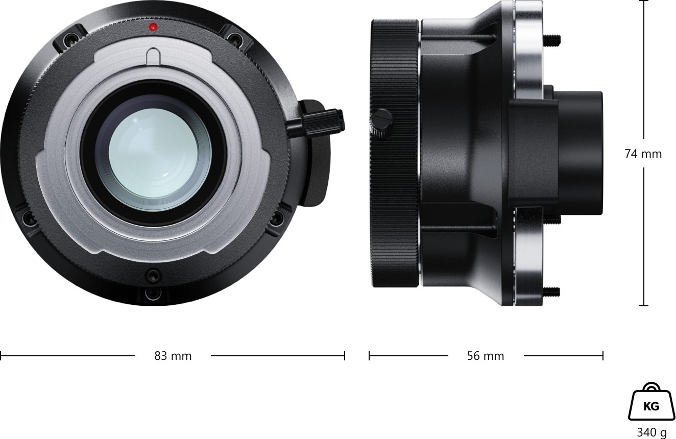 Blackmagic Design URSA Mini Pro B4 Mount – Rozměry a hmotnost