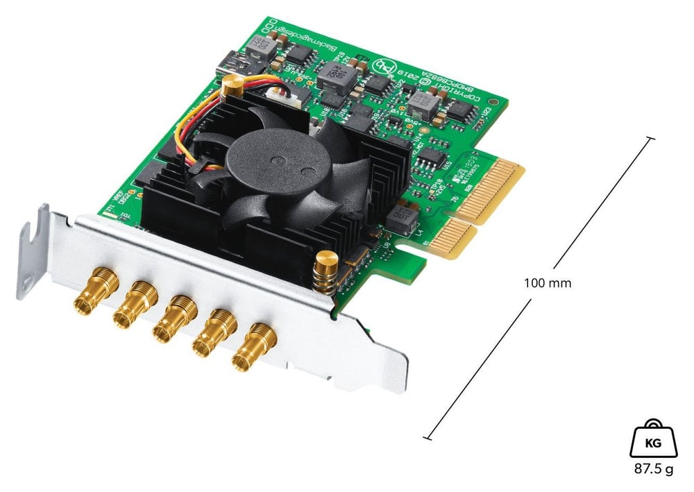 DeckLink Duo 2 Mini – Nízký profil, konektory DIN 1.0/2.3