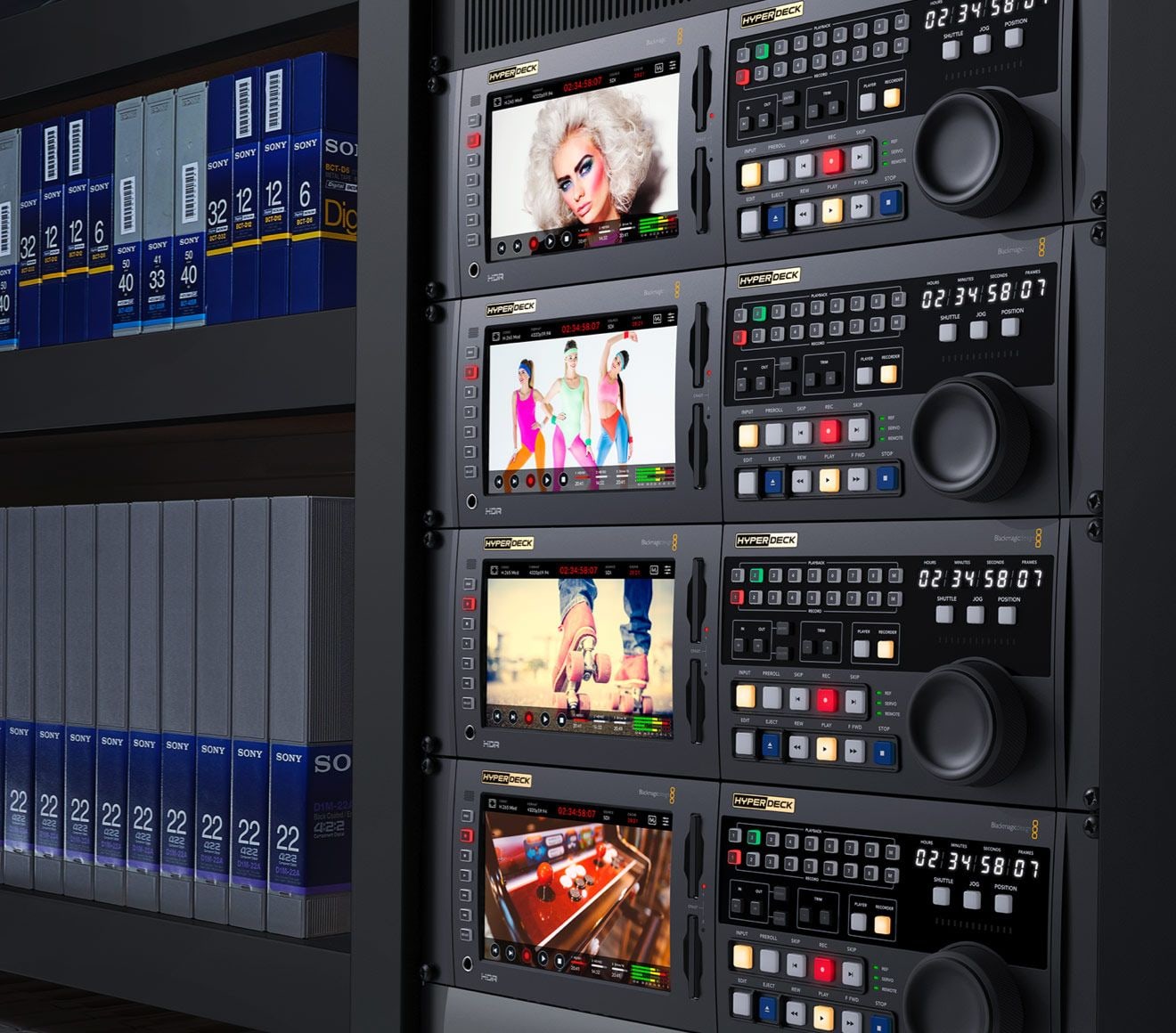HyperDeck Extreme Rack Kit – Rekordér s ovládáním, nebo dva rekordéry