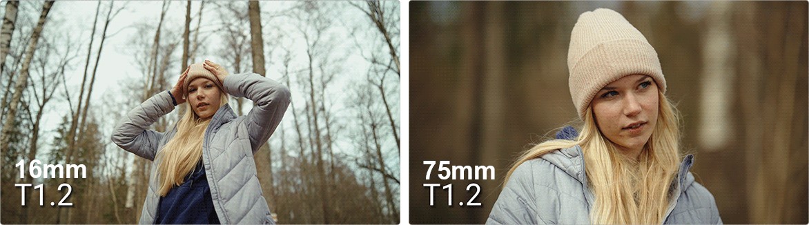 Sirui Nightwalker 75 mm T1,2 S35 manuální cine objektiv (Fujifilm X, černý) – 16 a 75 mm doplňují řadu
