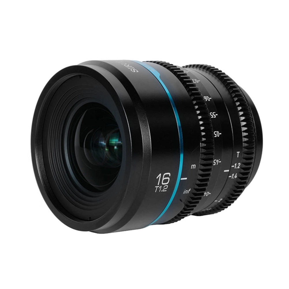 Sirui Nightwalker 16 mm T1,2 S35 manuální cine objektiv (L-Mount, černý) – Do ruky i na gimbal