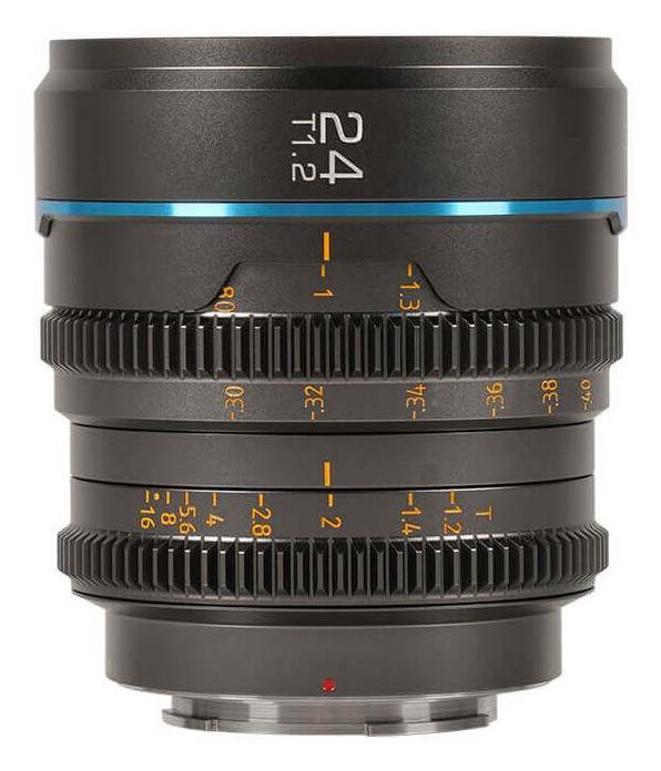 Sirui Nightwalker 24 mm T1,2 S35 manuální cine objektiv (MFT, kovově šedý)