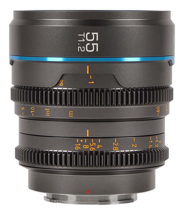Sirui Nightwalker 55 mm T1,2 S35 manuální cine objektiv (MFT, kovově šedý)