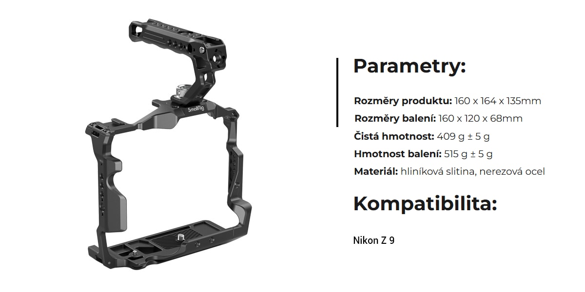 SmallRig Cage Kit pro Nikon Z 9 3738