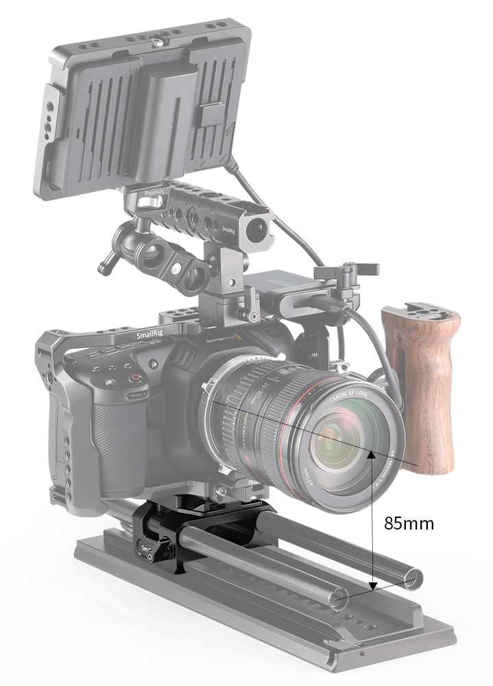 Baseplate for BMPCC 4K (Manfrotto 501PL Compatible)