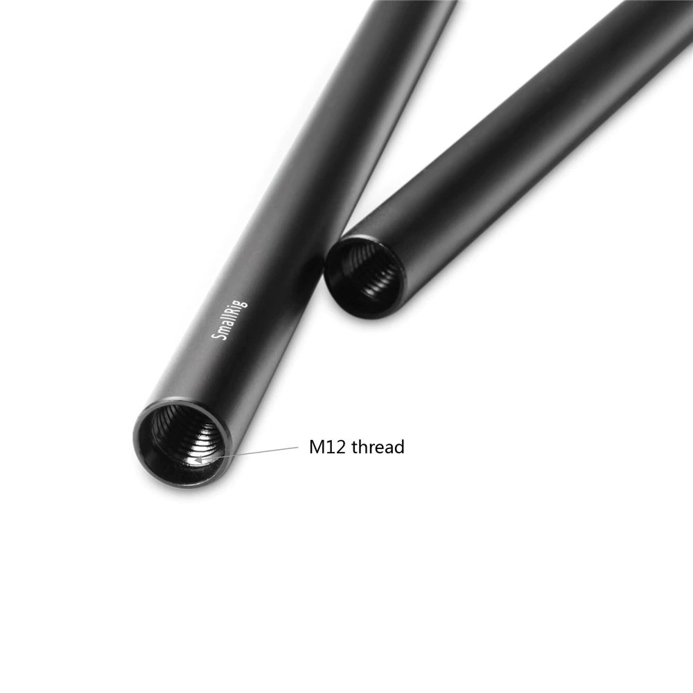 Hard Anodizing Aluminum Alloy Pair of 15mm Rods (M12-12inch, 30cm)