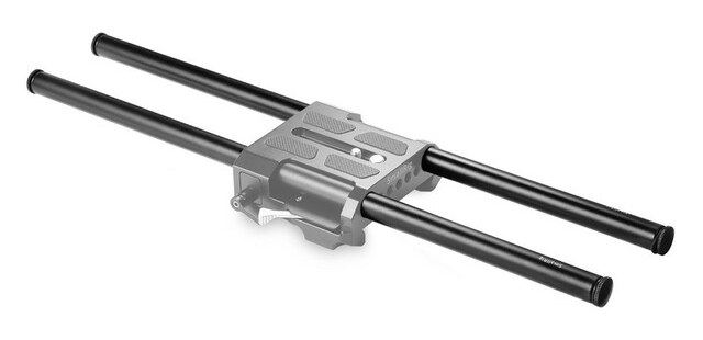 2pcs 15mm Black Aluminum Alloy Rod (M12-40cm) 16inch