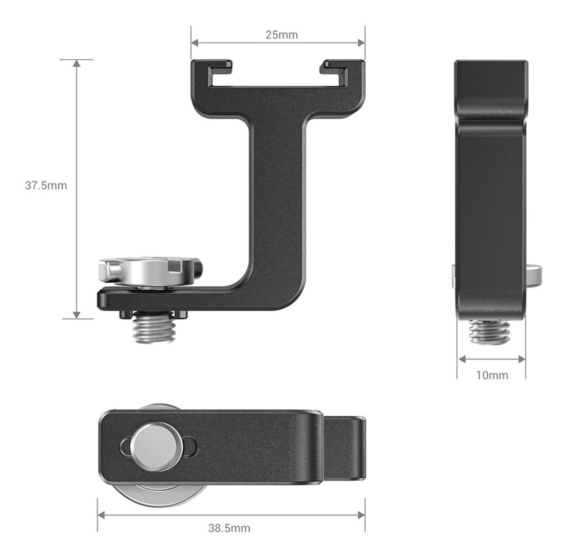1/4”-20 Thread to Cold shoe adapter for Pro Mobile Cage