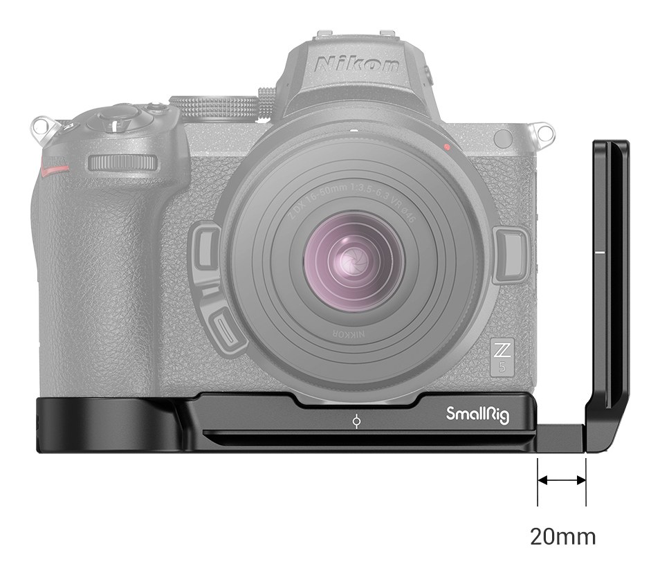 L Držák (L-bracket) pro fotoaparáty Nikon Z5/Z6/Z7