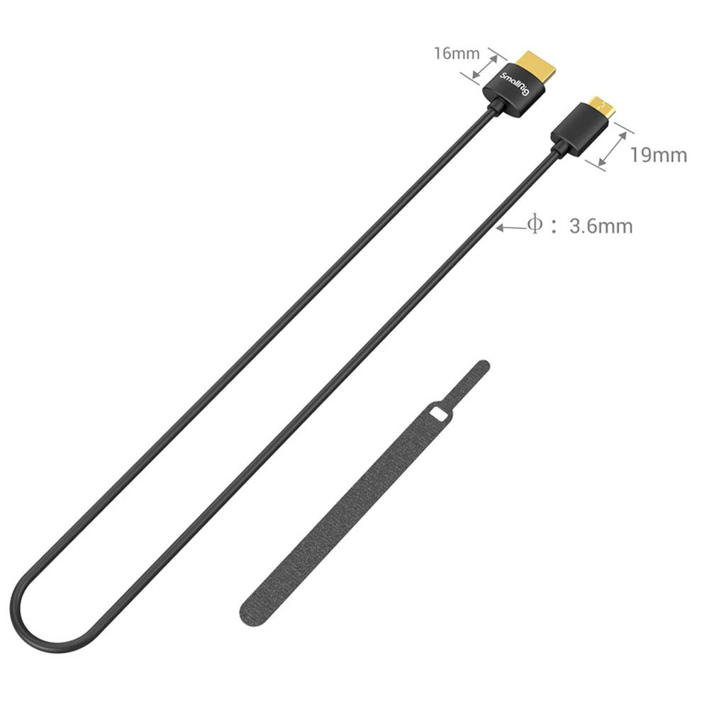 ultra tenký (Ultra Slim) 4K Micro HDMI na Full HDMI kabel (D to A) 35cm