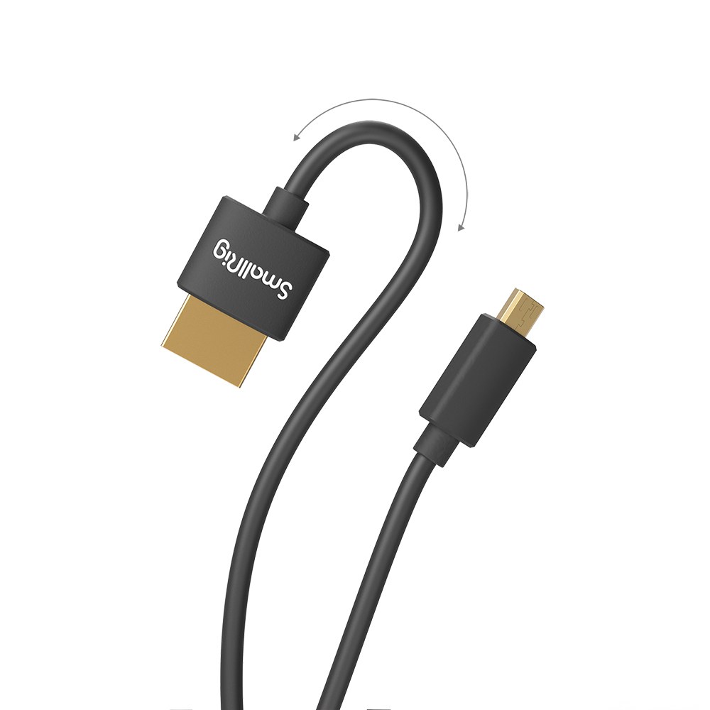 ultra tenký (Ultra Slim) 4K Micro HDMI na Full HDMI kabel (D to A) 35cm