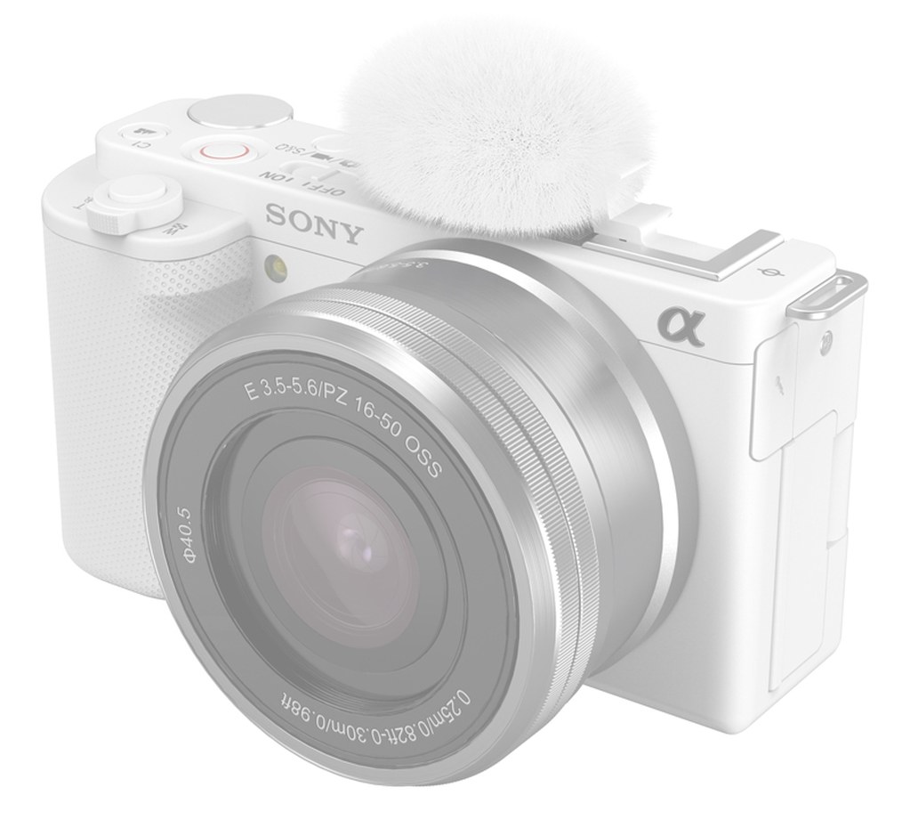 Větrná ochrana pro Sony ZV-E10 a ZV-1 (bílá)