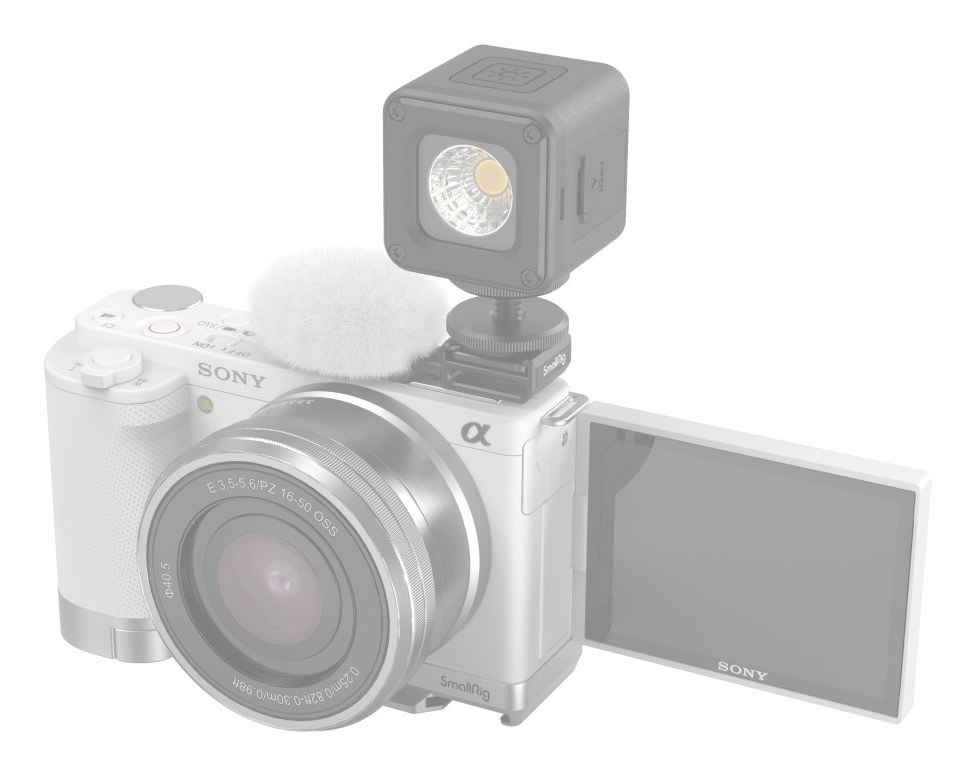 Větrná ochrana pro Sony ZV-E10 a ZV-1 (bílá)
