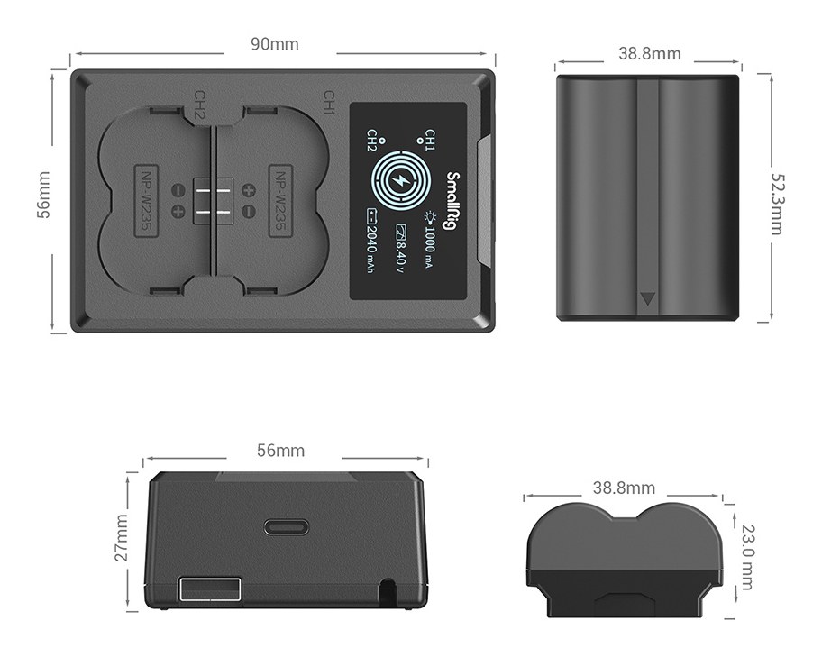 NP-W235 Camera Battery and Charger Kit 3822 pro FUJI