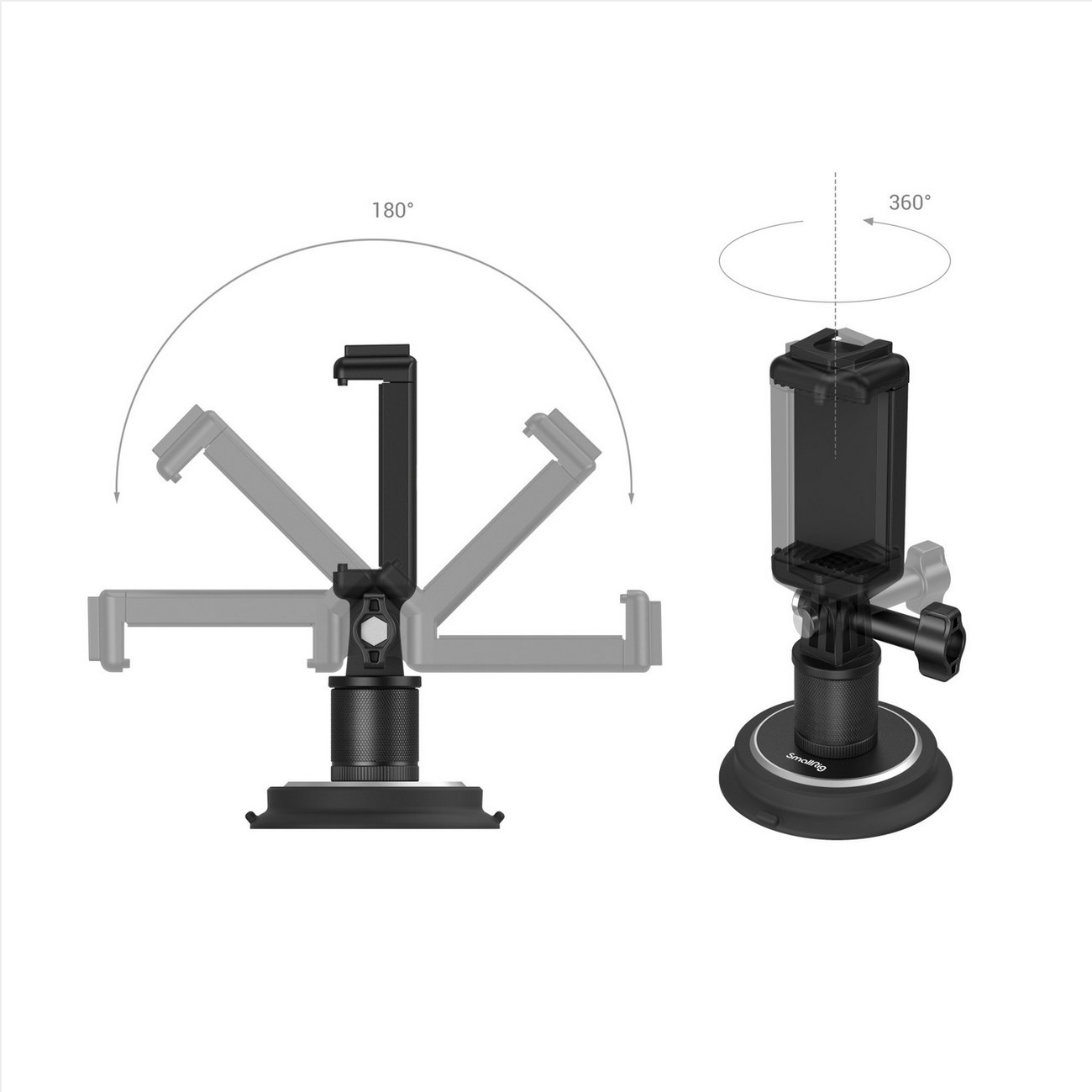 Suction Cup Mounting Support for Action Cameras