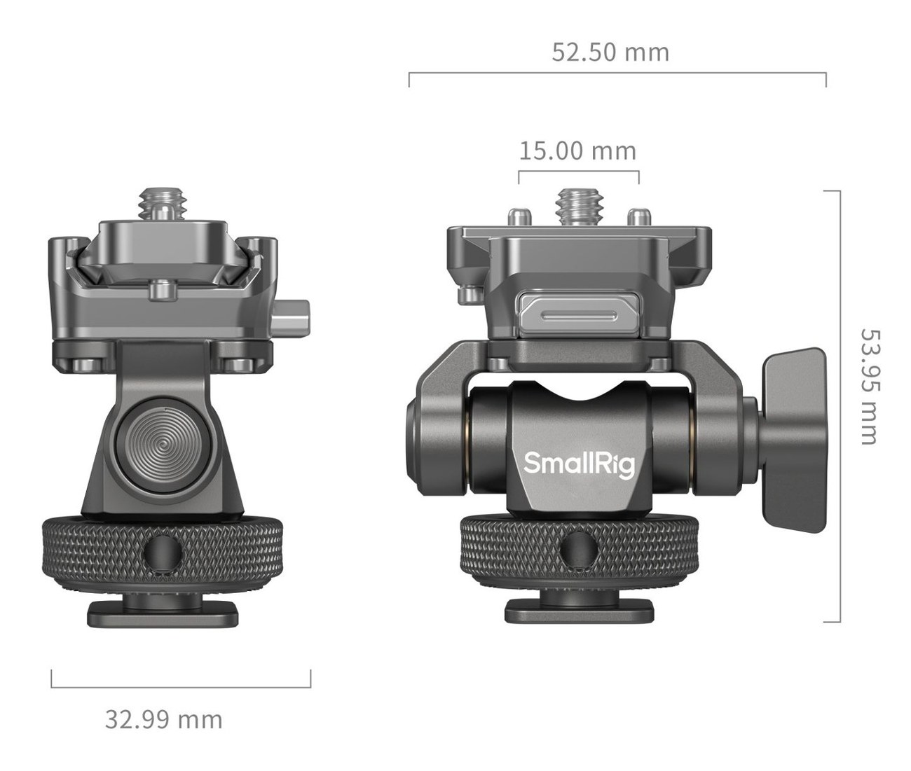 HawkLock Quick Release Monitor Support with H21 Cold Shoe Mount