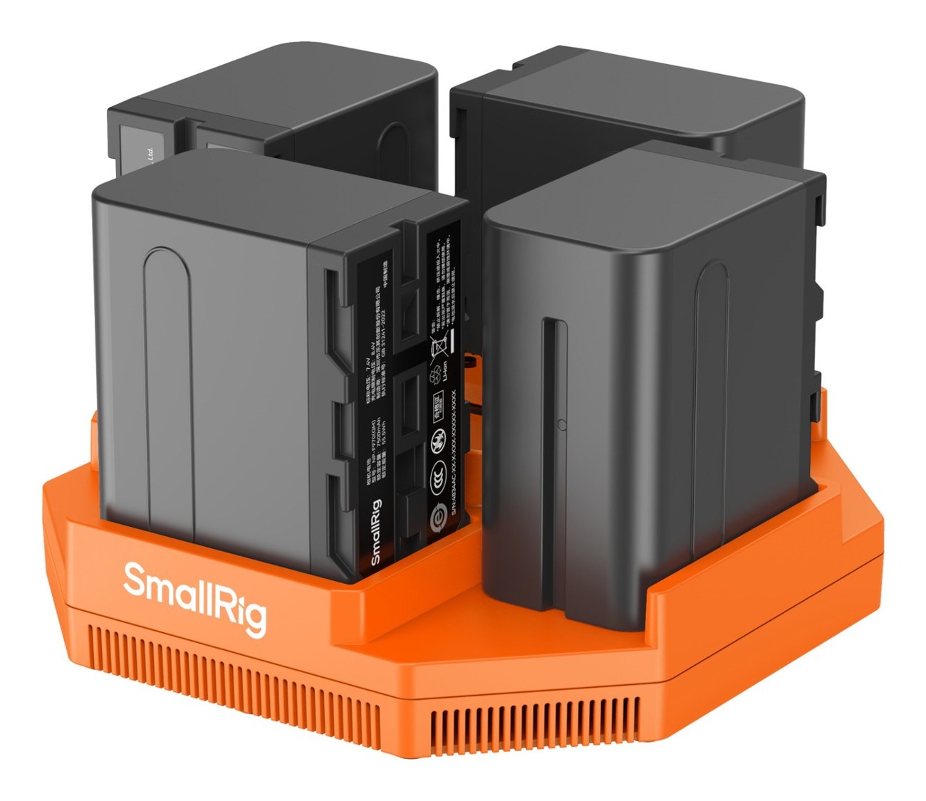 NP-F970 4-Channel Camera Battery Charger & 4-Battery Kit