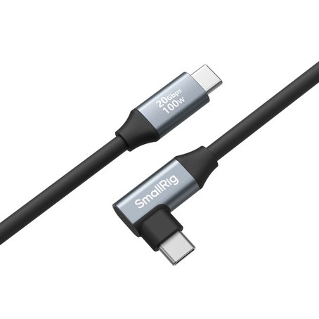 USB-C (Straight) to USB-C (Angled) Data Cable (60cm / 23.6in)