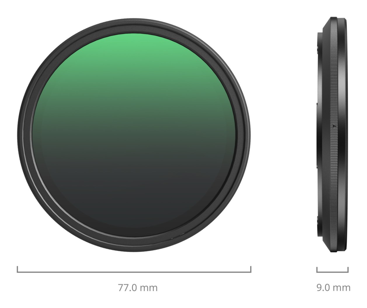 Magnetic 67mm VND Filter ND64-ND400 (6-9 Stop)