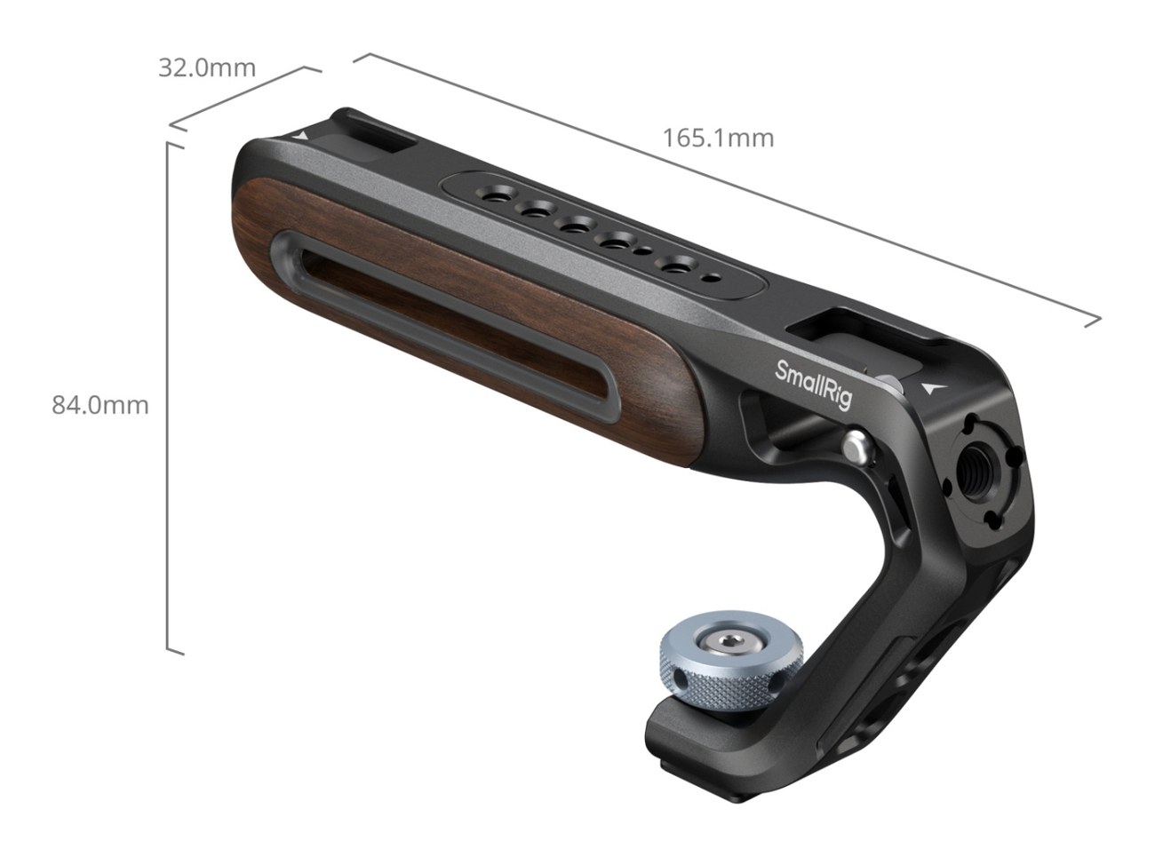 Wooden Top Handle with Cold Shoe Mount