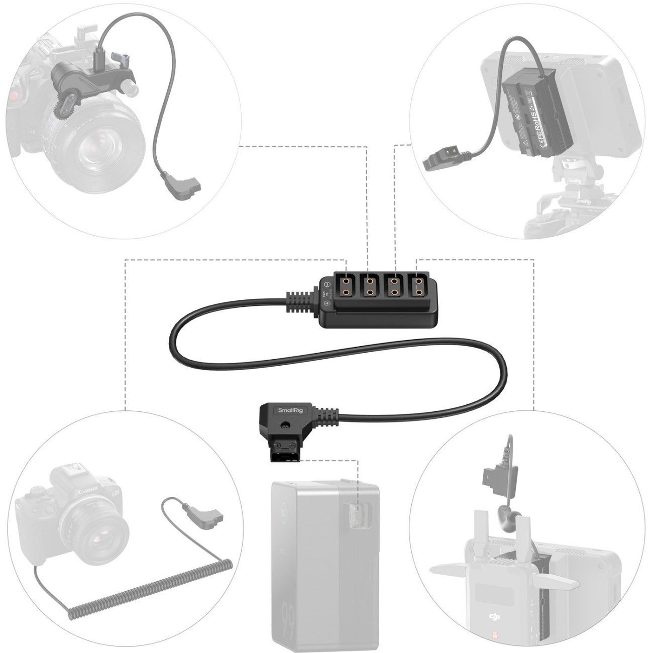 D-Tap 1-to-4 Power Cable