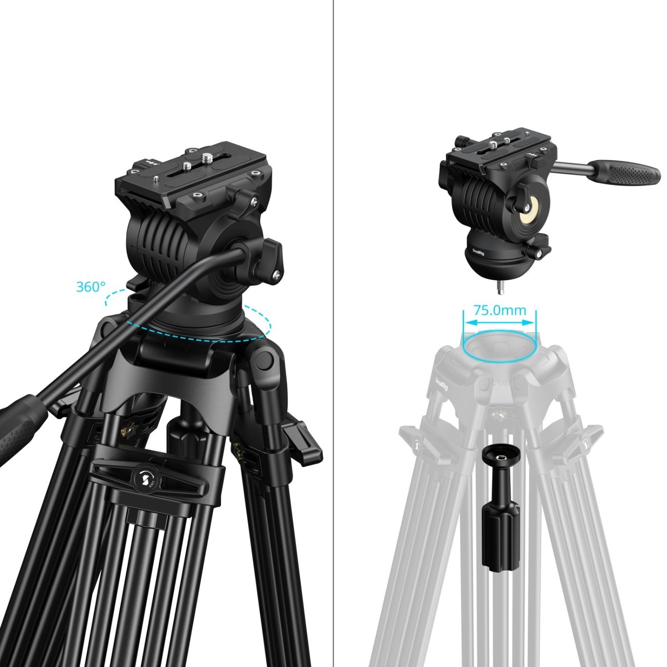 FSD14 FreeSpeed Heavy-Duty Aluminum Alloy Tripod