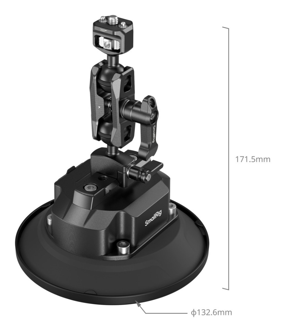 5″ Electric Suction Cup Mount Kit