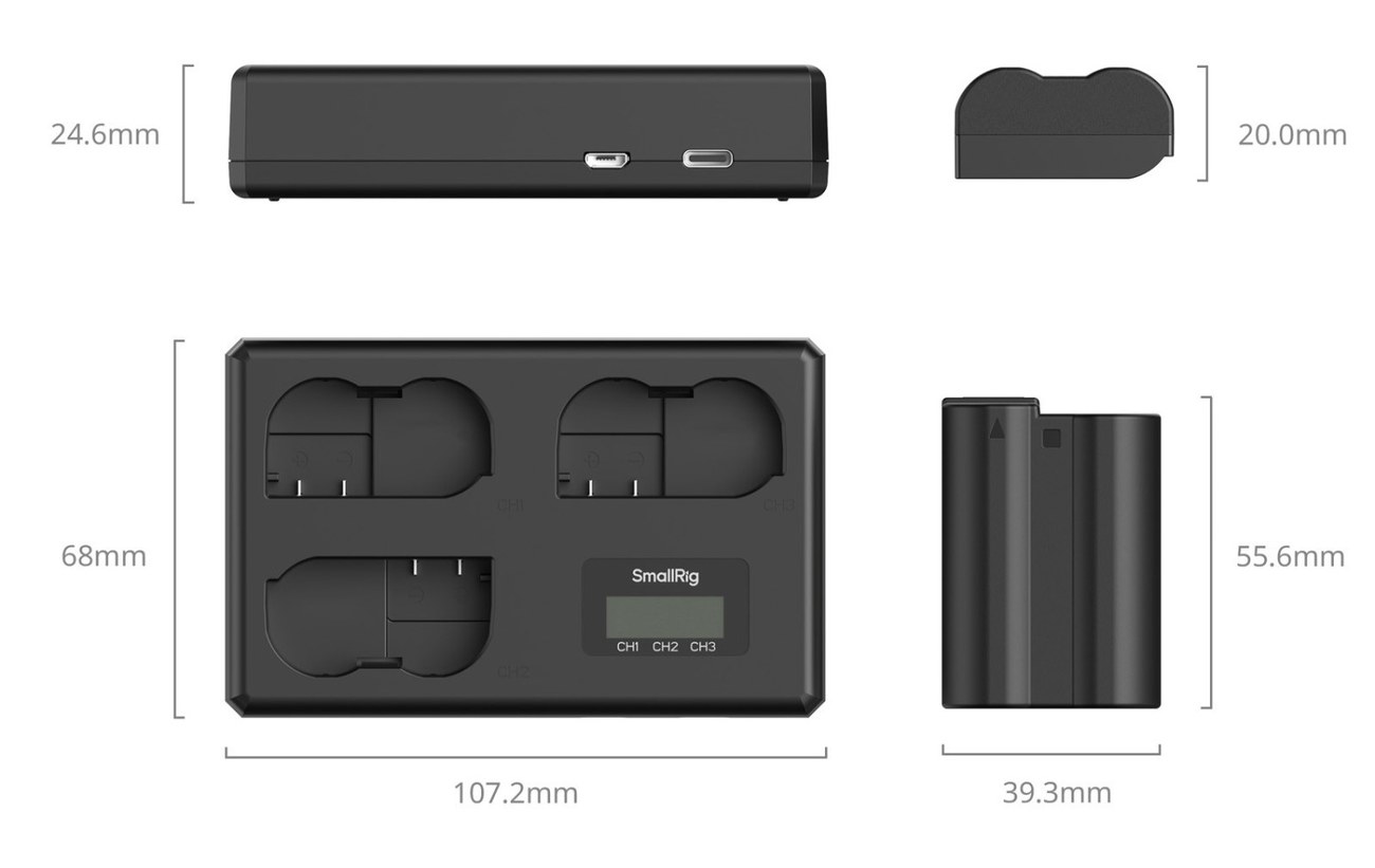 Camera Battery Kit for Nikon EN-EL15c