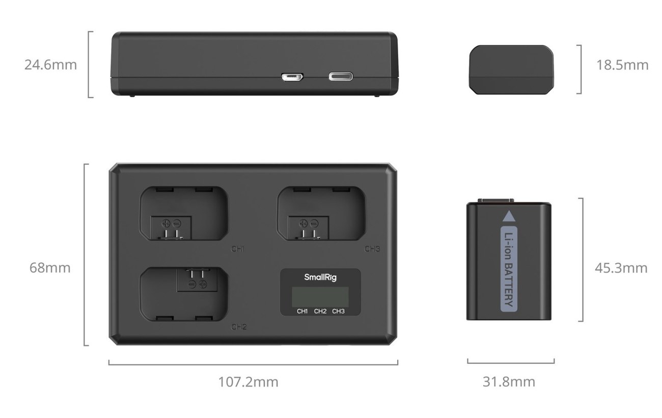 Camera Battery Kit for Sony NP-FW50