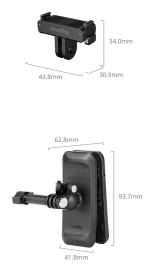 Backpack Strap Clip Mount for DJI Osmo Action 6 / Nano