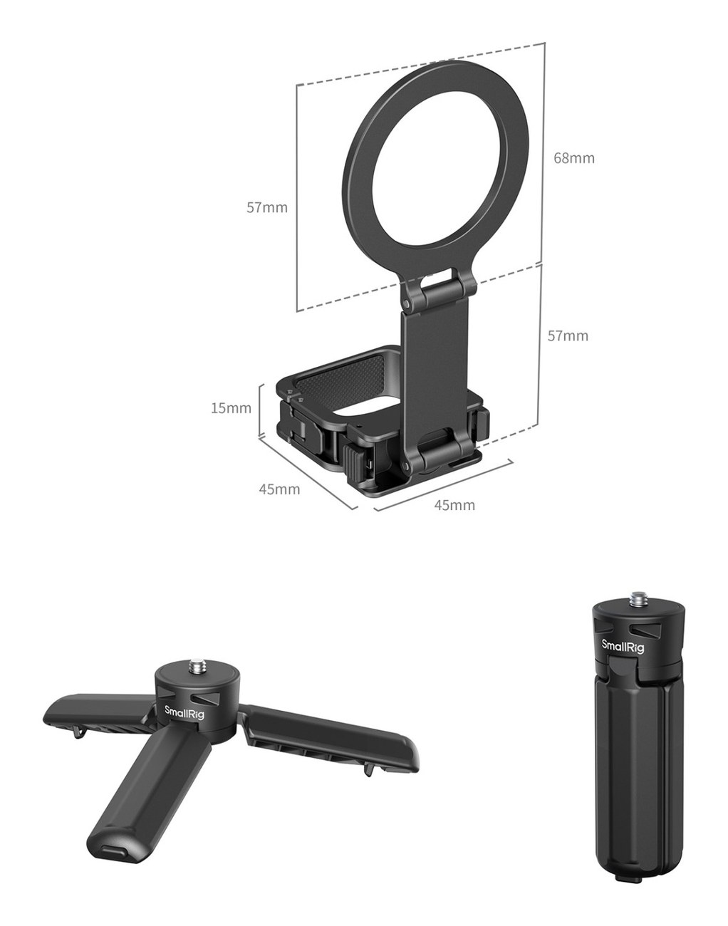 Lightweight Vlog Cage Kit for DJI Osmo Pocket 4P / 4 / 3, Xtra Muse