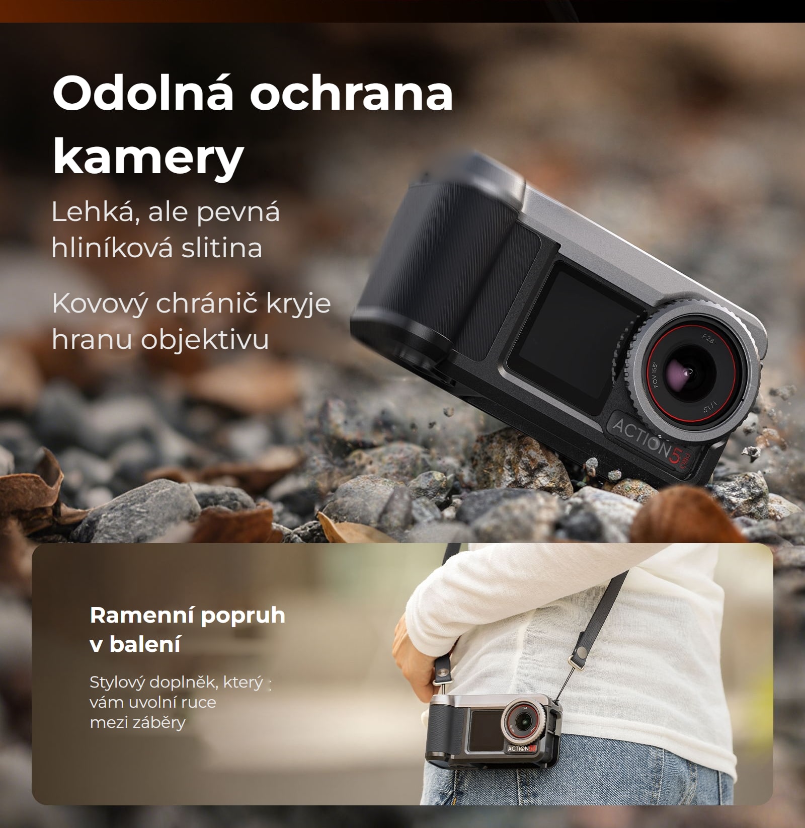 SmallRig 6371 klec pro DJI Osmo Action 5 Pro / 4 / 3 – infografika 6