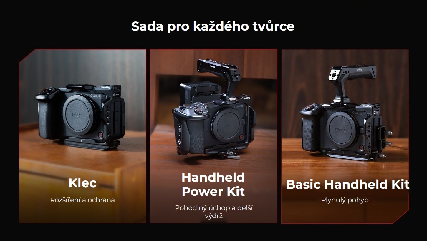 SmallRig klec a sady pro Canon EOS R6 V – infografika 2