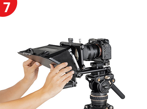 Srovnej zadní upínací kroužek 95 mm a nasaď matte box