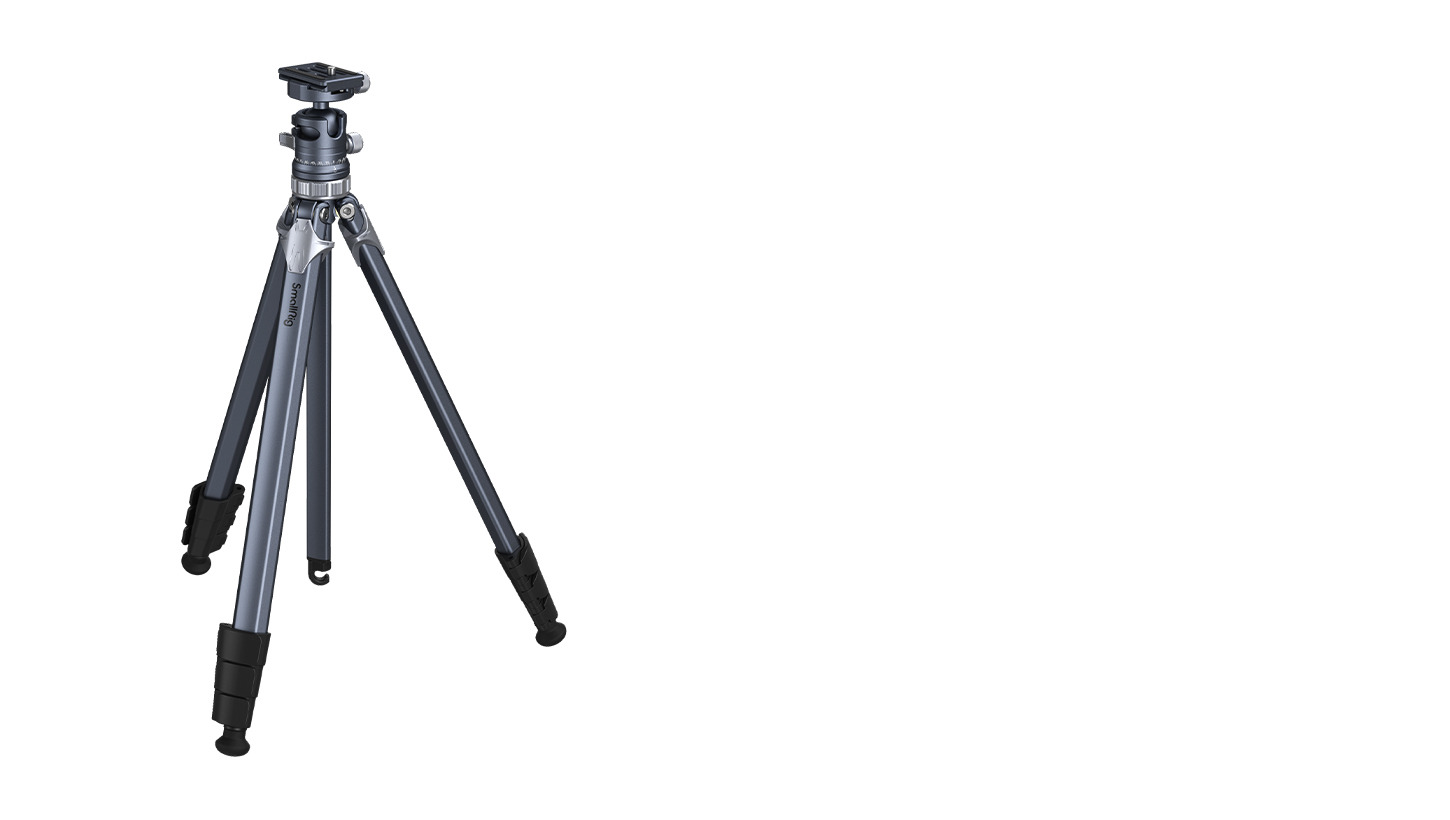 Category/Tripods/Photo Tripods Travel Tripod AP-02 | Compact, 8kg Load | SmallRig-SKU:4222B/Material(s):Aluminum Alloy/Tripod Load Capacity:15kg/Head Load Capacity:8kg/Working Height:75.0 - 159.0cm/Net 