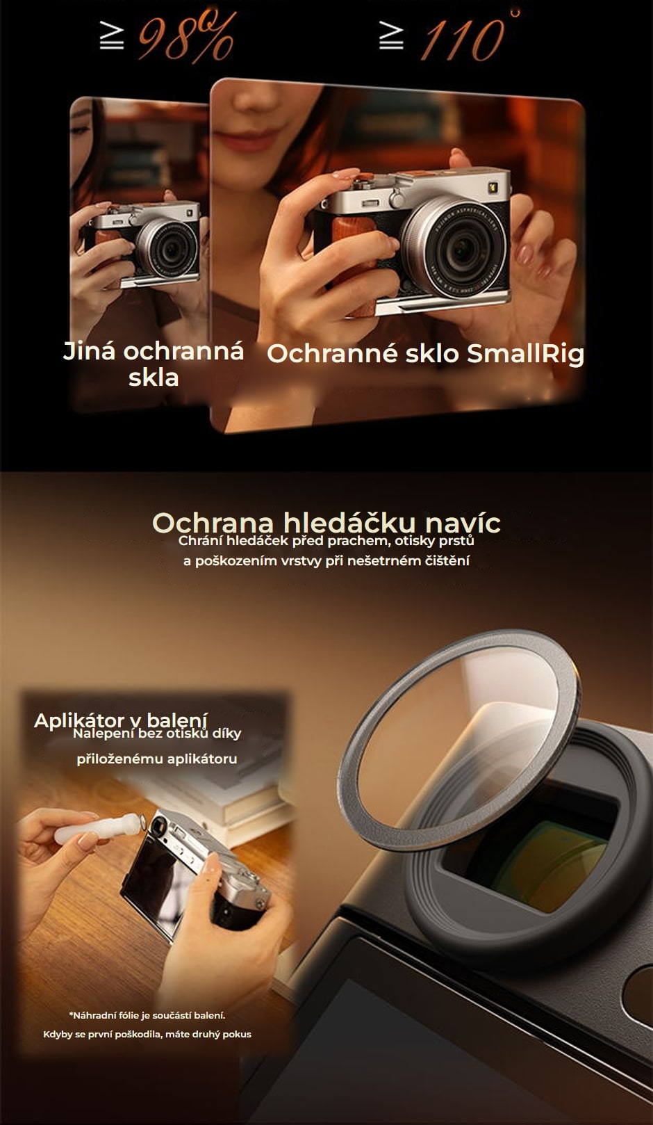 SmallRig sada příslušenství pro Fujifilm X-E5 – infografika 10