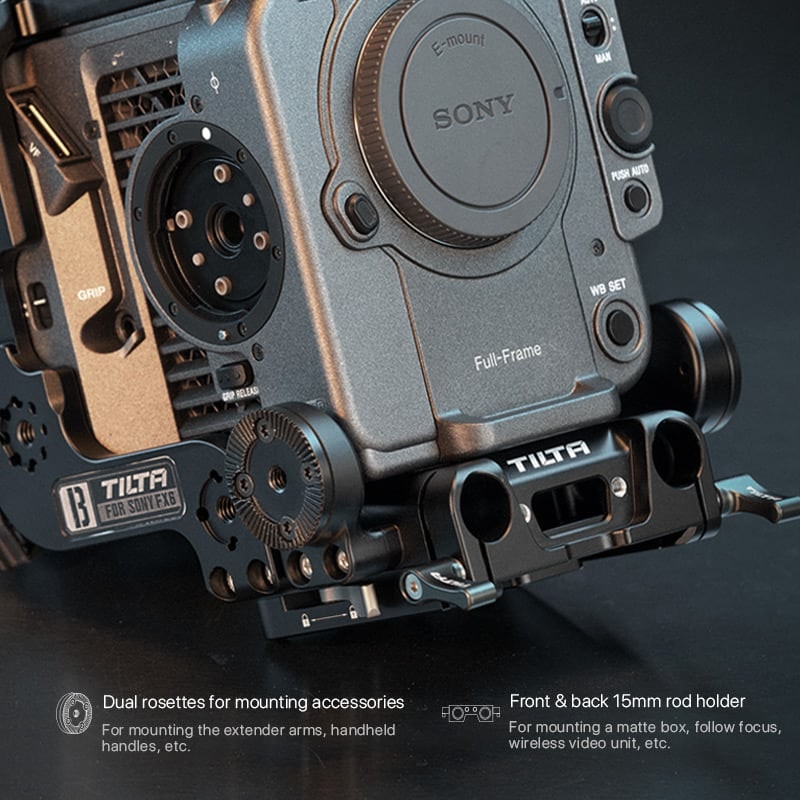 Základna s rozetami ARRI a 15mm tyčemi